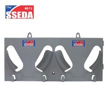 건설현장 안전모 정위치 2구 걸이대 거치대 현장안전모, 1개