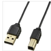 (K)초슬림 USB2.0 AM-BM 케이블 1M /초슬림 케이블 직경 2.5mm/ 2중 차폐 쉴드/ 트위스트 페어, 단일 모델명/품번