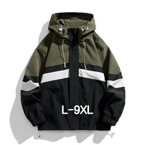 쥬엔리치 남자 자켓 빅사이즈 바람막이 후드 집업 캐주얼 점퍼 등산 남성 잠바 L-9XL #07