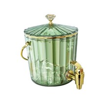 주스 BBQ 식당을 위한 2L 음료 분배기 얼음 음료 분배기, 20cmx16cm, PP, 연한 초록색