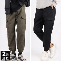 [1+1]BRC면건빵조거팬츠 사계절 캐주얼 카고 스판 남자 작업복 빅사이즈