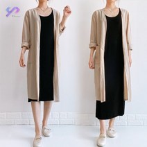 와이제이 국내 당일 발송 면원피스 몸매커버 민소매 원피스 길이2종 면스판원피스 롱원피스 미니원피스 YJK251