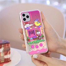 하이하이 미니 펫 프렌즈 슬립 네온 글리터 케이스 아이폰12 프로 맥스 SE2 갤럭시S20 노트20 LG V50 다기종