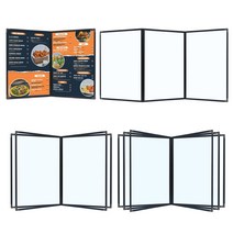 [홈앤스쿨] 다성글로벌 이룸 책자식 투명 메뉴판 A4 사이즈 4P 6P 8P 12P