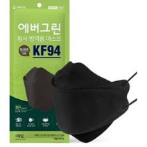에버그린 황사 방역 마스크 대형 KF94, 1개, 20개