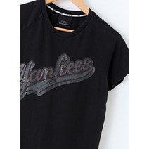 W(S)엠엘비 반팔 티셔츠 면 올드스쿨 블랙 양키스81