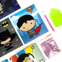 아이러브페인팅 DIY DC코믹스 보석십자수 슈퍼맨/배트맨 플라이, 배트맨 배트걸