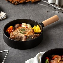 모던하우스 L 우드핸들 무쇠주물팬 19cm, 선택:단일상품