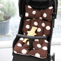 아기 외출 필수품 유모차라이너 카시트이너시트 목보호쿠션, 몰랑몰랑그레이