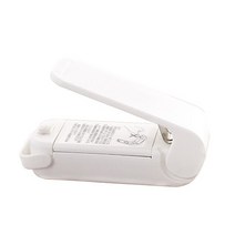 비닐 봉투 씰링 장치 미니 식품 씰링 기계 가정용 손 압력 씰링 기계 주방 휴대용 히트 실러, 하얀색, 하나