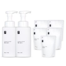 생활공작소 핸드워시 사과향 500ml x 2개 + 리필 400ml x 5개