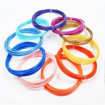 3D 프린팅 소모품 1.75mm 10M PLA ABS PA TPU 목재 탄소 섬유 6 가지 재료 옵션 20 색 프린터 소모품 3D 펜, Carbon Fiber 10m