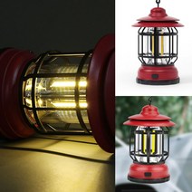 LED 캠핑 랜턴(레드) (웜색전구) 캠핑감성랜턴 랜턴후레쉬 렌텐