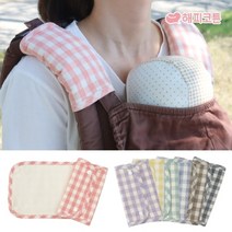 기타 바보사랑[해피코튼]해피코튼 파스텔 아기띠 침받이 에르고 포그내 호환, 파스텔체크민트