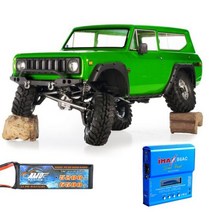 REDCAT Gen8 V2 4WD RTR 1/10 RC 전기 원격 제어 모델 자동차 락 크롤러 성인, Green With Battery