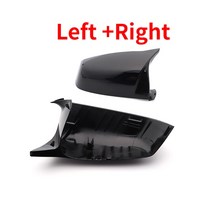 사이드 윙 백미러 커버 BMW 5 6 7 시리즈 E60 E61 E63 E64 F01 F02-F04 F06 F07 F10 F11 F12 F13 탄소 섬유 블랙, 02 Bright Black, 02 Bright Black, 02 Bright Black