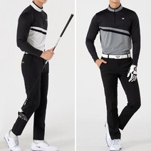 골프 연습 복장 티 셔츠 가을 겨울 남자 옷 골프복 상의 골프웨어