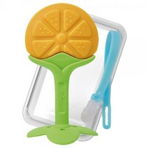 앙쥬 오렌지 치발기 세트 (케이스+집게) 국민치발기, 앙쥬 기린 치발기 세트 (집게+케이스)