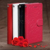 앳더준 글로시플라워 갤럭시노트10/노트10플러스용 지갑형 다이어리 핸드폰 케이스