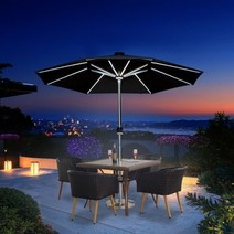 기타 태양광 LED 파라솔 A-2 (5color)