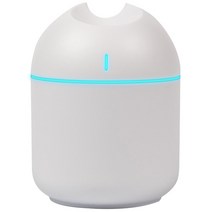 무드등가습기 USB 충전식 초음파 가습기 에센셜 오일 디퓨저 자동차 가, 01 White
