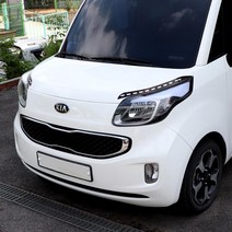 간지 레이 캠핑카 앵그리 아이브로우 로고 헤드램프 아이라인 튜닝 익스테리어 튜닝 스티커, C타입