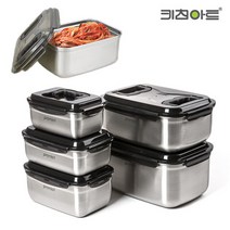 키친아트 스텐 김치통 밀폐용기 반찬통 김장통, 김치통 3호 7L