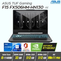 ASUS TUF Gaming F15 FX506HM-HN130 + Win11 Pro 포함 / i5-11400H / RTX3060, ASUS TUF F15 FX506HM-HN130, 32GB, 1025GB, 인텔 코어 i5 11400H, 그라파이트 블랙