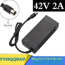 전동킥보드충전기 어댑터 전기자전거충전기 yyhqqbad 42v 2a rca 10mm 충전기 전기 자전거 리튬 배터리 충전기 36v 리튬 이온 배터리 팩 전기 스쿠터 충전기, 영국