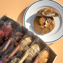 수제 약과쿠키 아메리칸쿠키 황치즈 말차 디저트 선물용 회사간식, 흑임자앙금