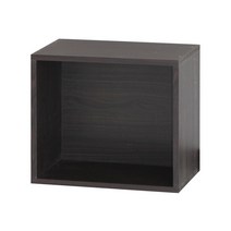 양지가구 공간박스 책장, 웬지, 1단