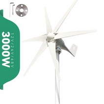 소형 대형 풍력발전기 발전기 키트 자가 풍력 터빈 프리 에너지 3kw 3000w 48v 24v 12v 6 블레이드 MPPT충전 컨트롤러 포함 윈드밀 RV 요트 농장 가정용, 12V+Wind turbine Only+6 Blades