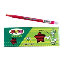 지구화학 지구 투명이 색연필 낱색 샤프식 투명이색연필 낱색색연필, 12개입 1타, 적색, 12개입 1타