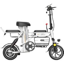 접이식 전기자전거 4.0 팻바이크 광폭 전동 레트로 자토바이, 화이트