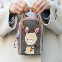 바이핸즈 diy키트 가방만들기 퀼트패키지 바니래빗 파우치 미니가방, 1개