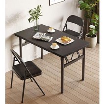 접이식 테이블 심플 가정용 작은 아파트 렌탈 룸 식사 휴대용 긴 직사각형, 100X50X75 2