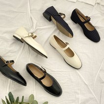둥근코 메리제인 여성 플랫 슈즈 RJ-P000BSMF
