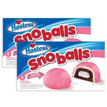 Hostess 트윙키 스노볼 6개입 2팩 마시멜로우 초코케이크, 1