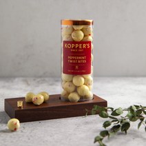 [KOPPERS] 퓨어민트 오일만 넣은 우아한 민트초코. 뉴욕이 사랑한 시그니처 민트초코 - 코퍼스 페퍼민트 트위스트 바이트 초콜릿 + 선물 케이스 (냉장배송), 1개