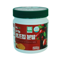 유기농 로즈힙 분말 200g 순수 유기농 로즈힙 열매 100%, 1개