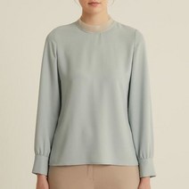 올리비아로렌 여성용 오간자 밴드넥 블라우스 VOCNLXS2121