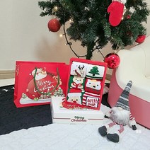 [마이삭스세트] 베이비인스타:)크리스마스 양말6종+선물박스+쇼핑백 패키지