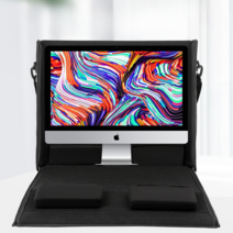 아이맥 가방 파우치 imac 21 24 27인치 출장 숄더백 휴대용 수납, (블랙 iMac 27 인치)