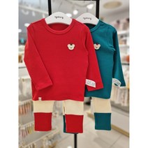아가방[동아쇼핑점] 무형광 신생아 유아 남아 여아 쌍둥이/긴팔내의 크리스마스내의 /실내복 일상복 어린이집 등원룩 /활동하기편한 부드러운쫄쫄스판 활용도 좋은 쫄바지 크리상하