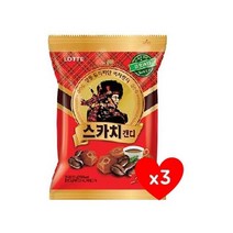 롯데 스카치 커피 157g 3개 발효버터 사무실간식 탕비실사탕 유아간식 군것질 졸음방지, 1개