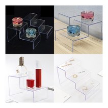 다용도 계단형 진열대 2단 아크릴케이스 접이식매대, 3단