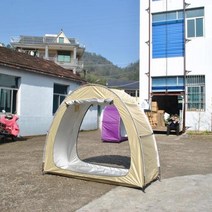 에어 원터치 쉘터 도킹 캠핑 텐트 CZX-667 그레이 클래식 자전거 더블 문 창고 정원 도구, khaki
