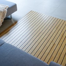 모던 화이트 강화목 우드카페트 150x210