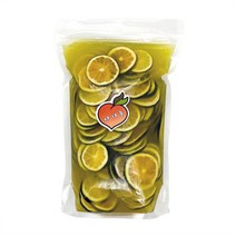 자여늘 청귤청 500ml 1kg 2kg 국내산 제주 청귤 수제청 과일청 홈카페 카페, (냉동청귤) 정백당 (2kg)