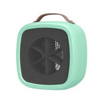 캠핑미니팬히터 원룸온풍기 차박온풍기 미니히터 500w 휴대용 데스크탑 히터 미니 전기, 연한 초록색